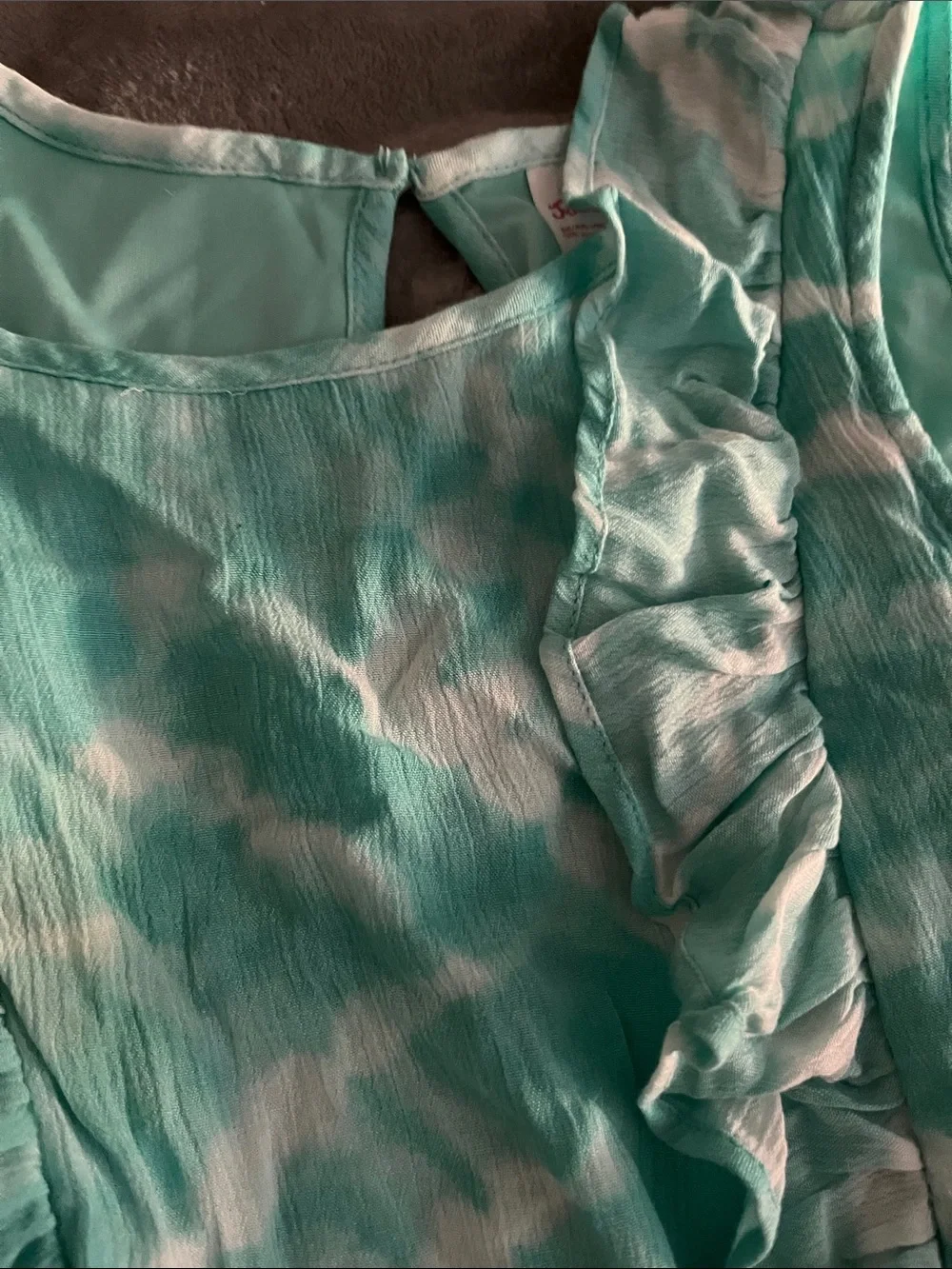 BNWT tie dye pom pom justice romper